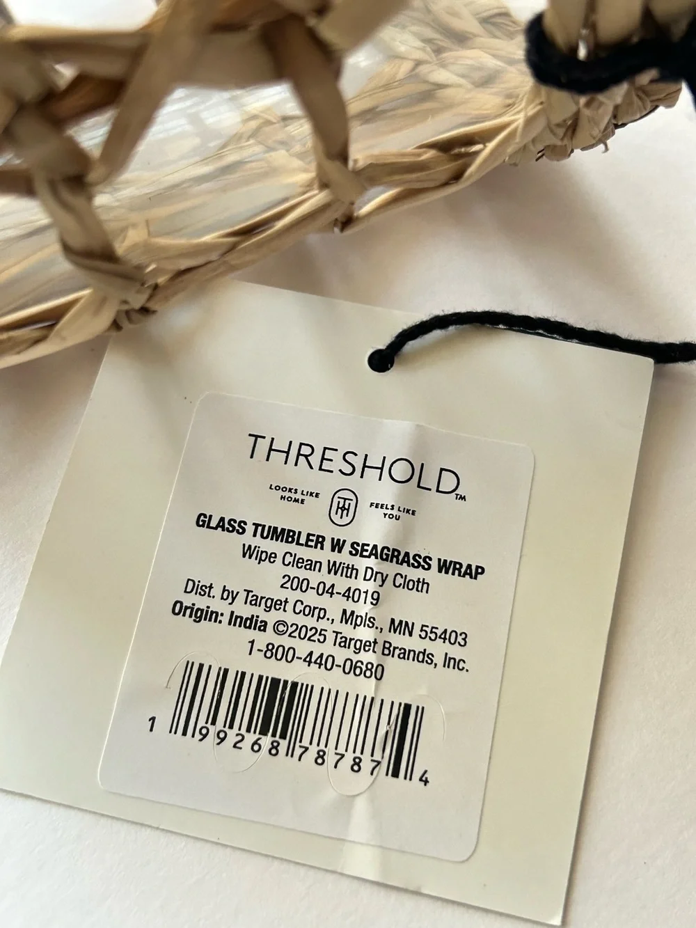🌴Tropical Glass Tumblers w/Seagrass Wrap | Set of 2 | Threshold | Target